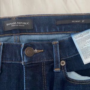 Banana Republic dark wash skinny jeans